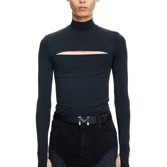 Mugler X H&M Jersey Cut-Out Shirt (Mens) NWT XXL - Picture 4 of 11